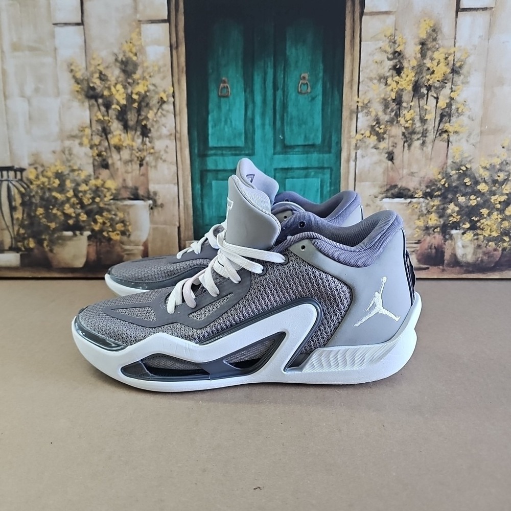 Jordan Tatum 1 Basketball Shoes DZ3324-002 Cool Grey Mens Size 10.5